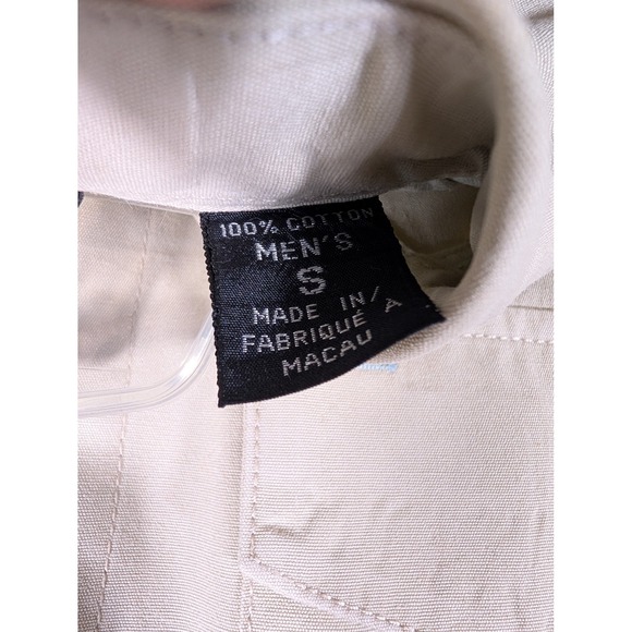 Patagonia Men's Small Tan 100% Cotton Canvas Long Sleeve Button Up Work Shirt - Picture 7 of 12